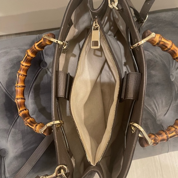 Gucci brown tote with bamboo handles!! Never used! NWOT - Picture 8 of 14